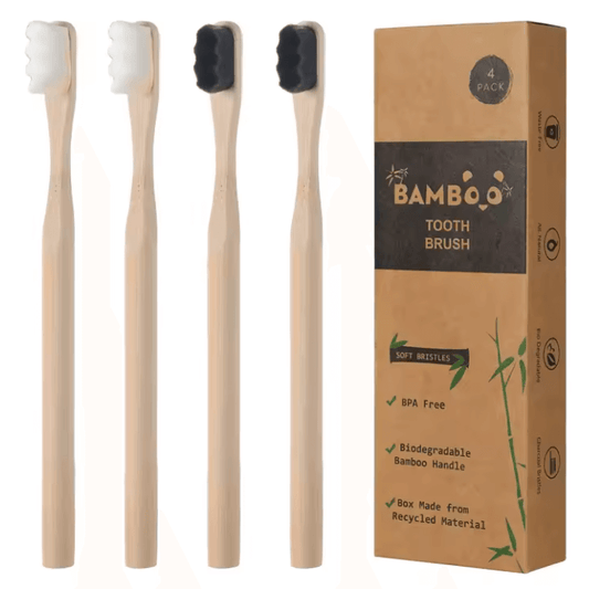 Bamboo toothbrush (4 Pce)